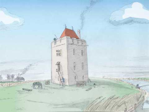 Reconstructie kasteel Katendrecht